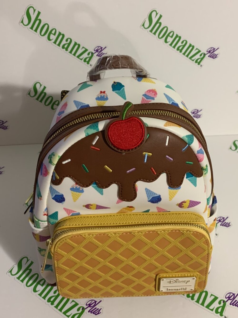 Loungefly Mini Backpack Disney Princess Ice Cream Sundae Cone Cherry Bag - Picture 2 of 9